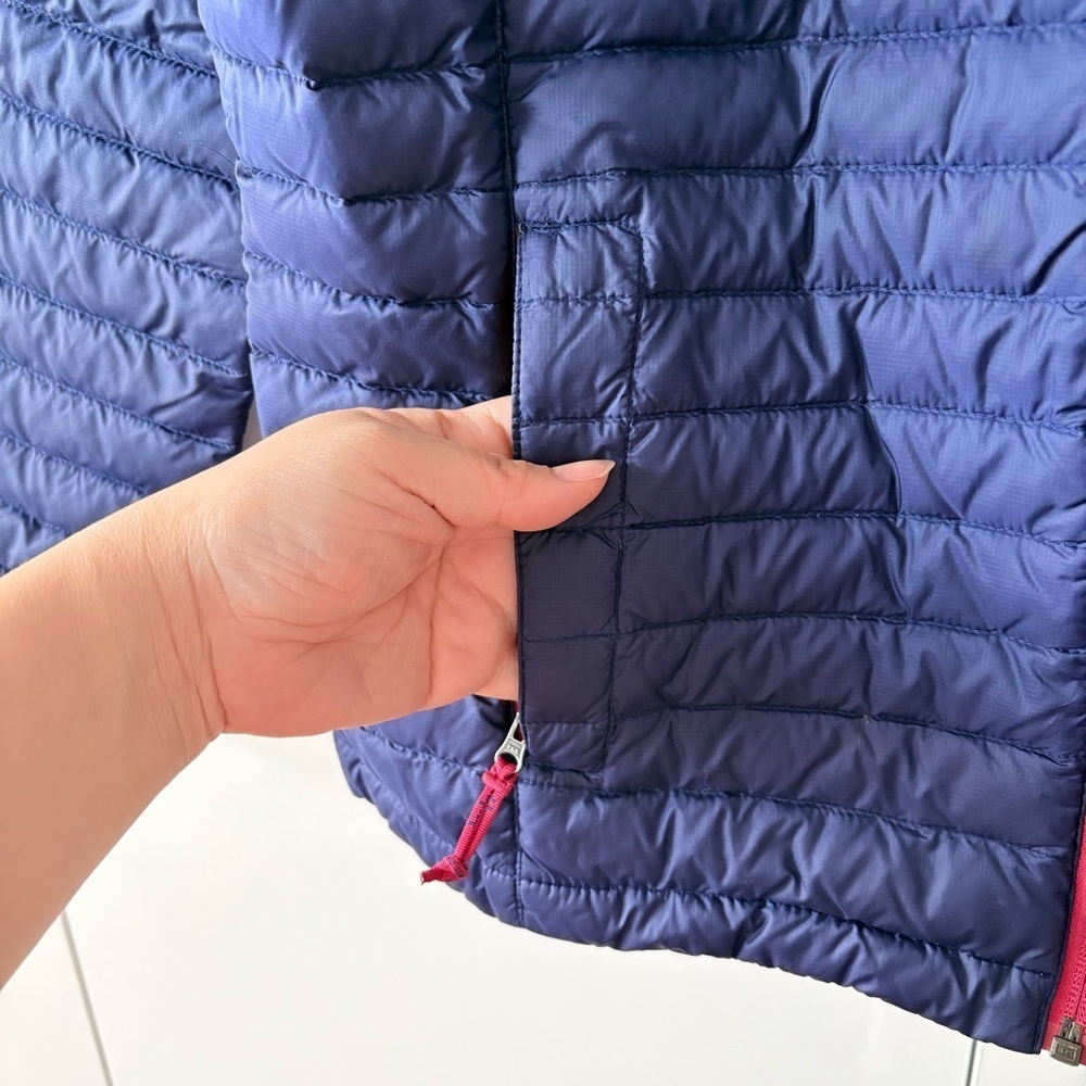 L.L. Bean Girls Purple Puffer Down Jacket - Picture 5 of 13